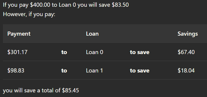 A screenshot of the project interface